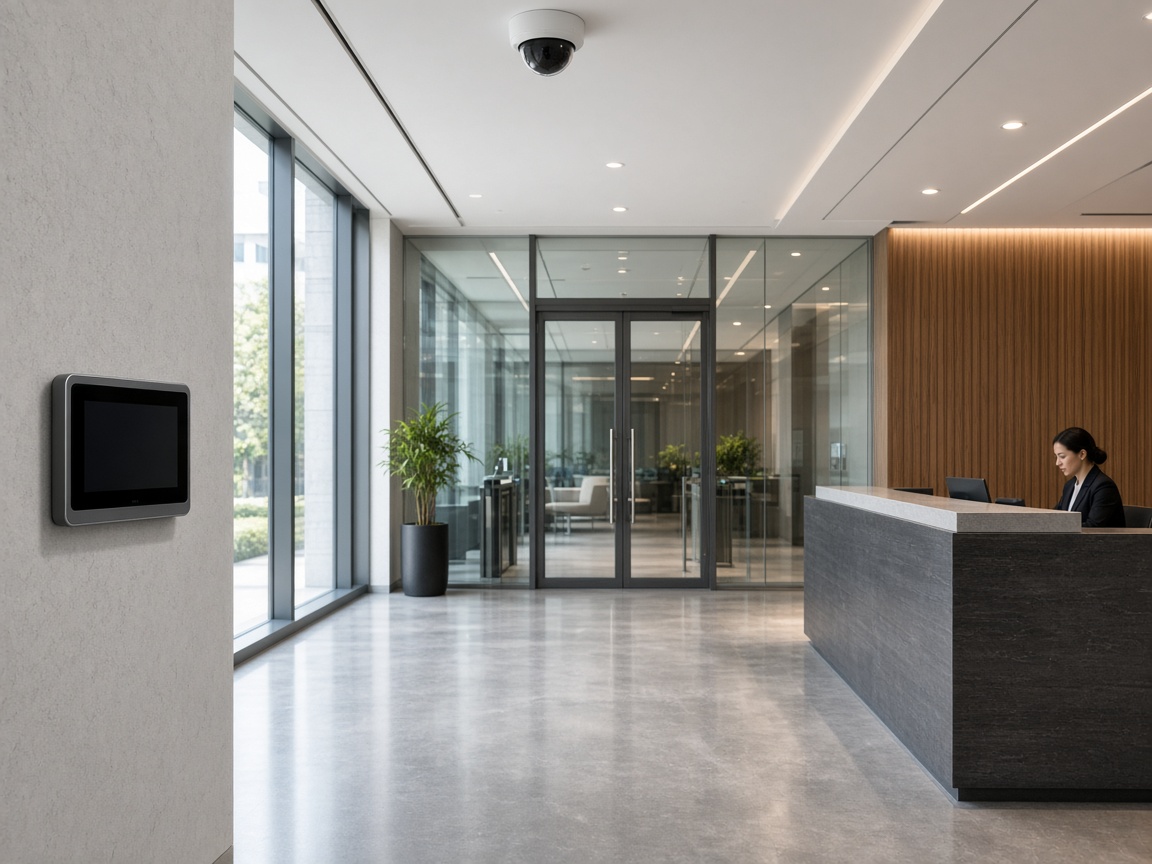 Smart company lobby with AI access control