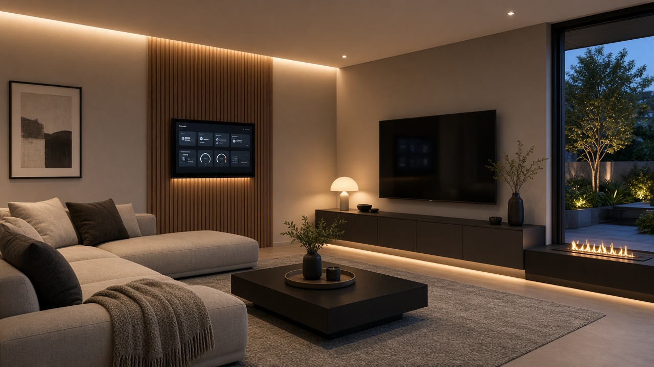 Smart home with connected control dashboard